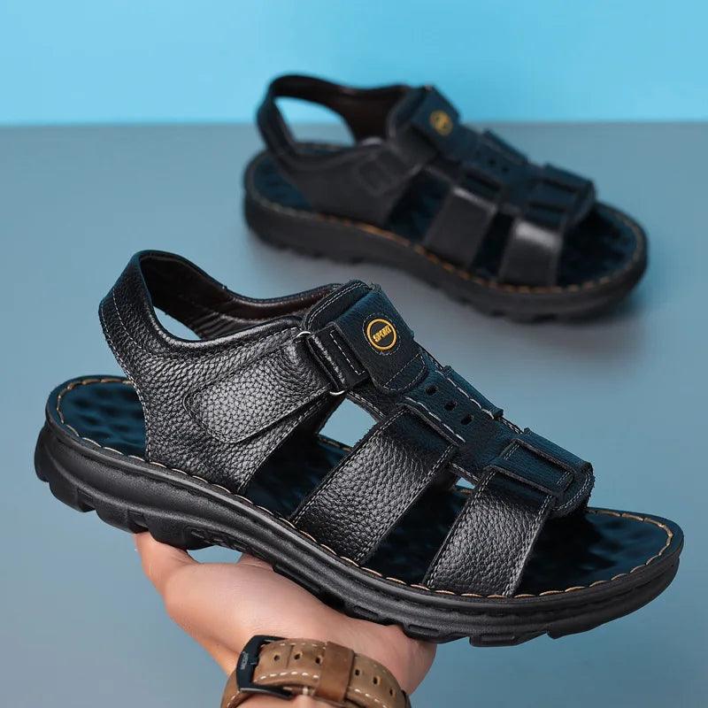 Sandália Masculina Couro