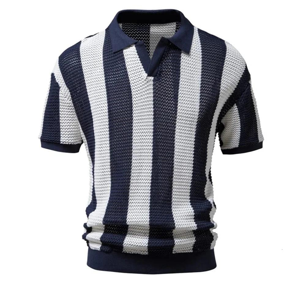 Polo Masculina Casual de Verão