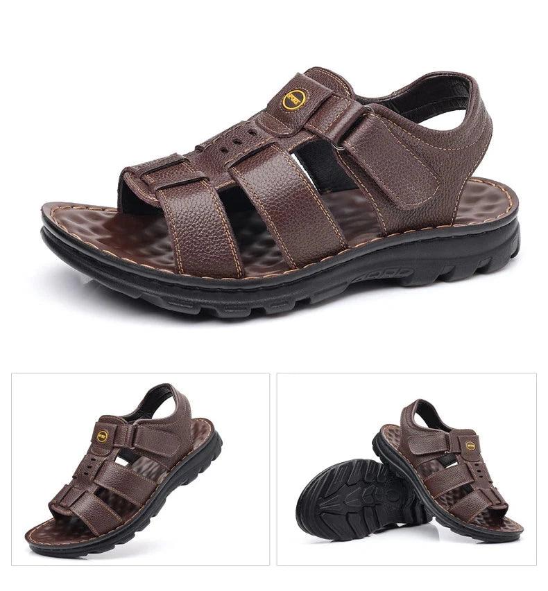 Sandália Masculina Couro