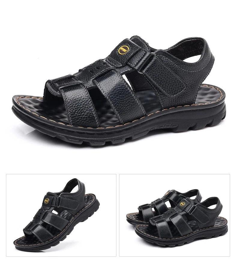 Sandália Masculina Couro