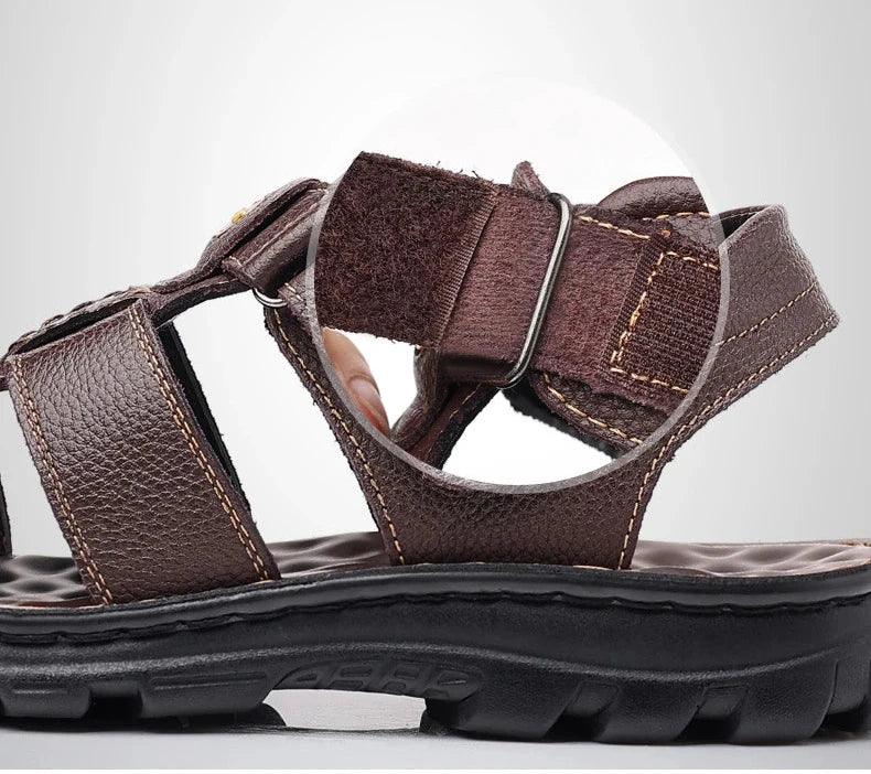 Sandália Masculina Couro