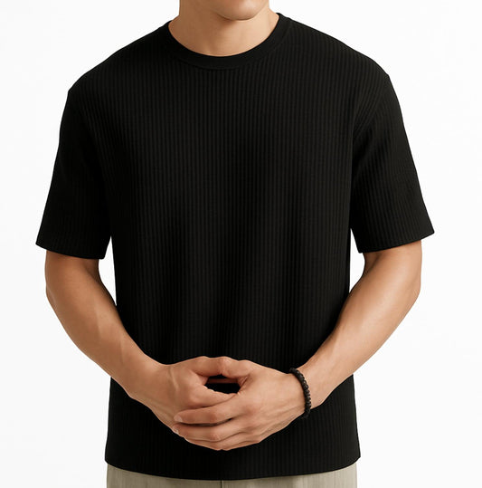 Camiseta Masculina de Tricô