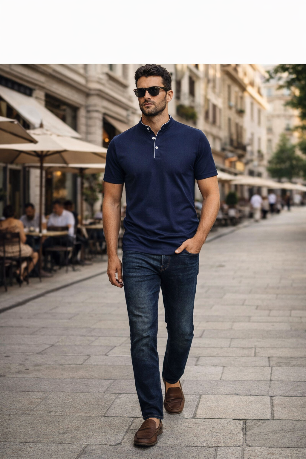 Polo Lisa Gola Padre
