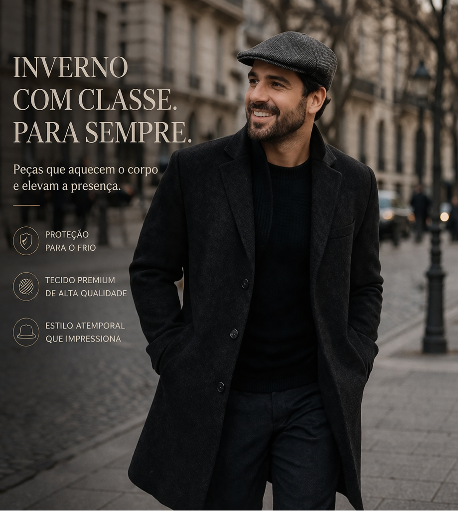Combo Inverno – Sobretudo Florença + Boina Heritage