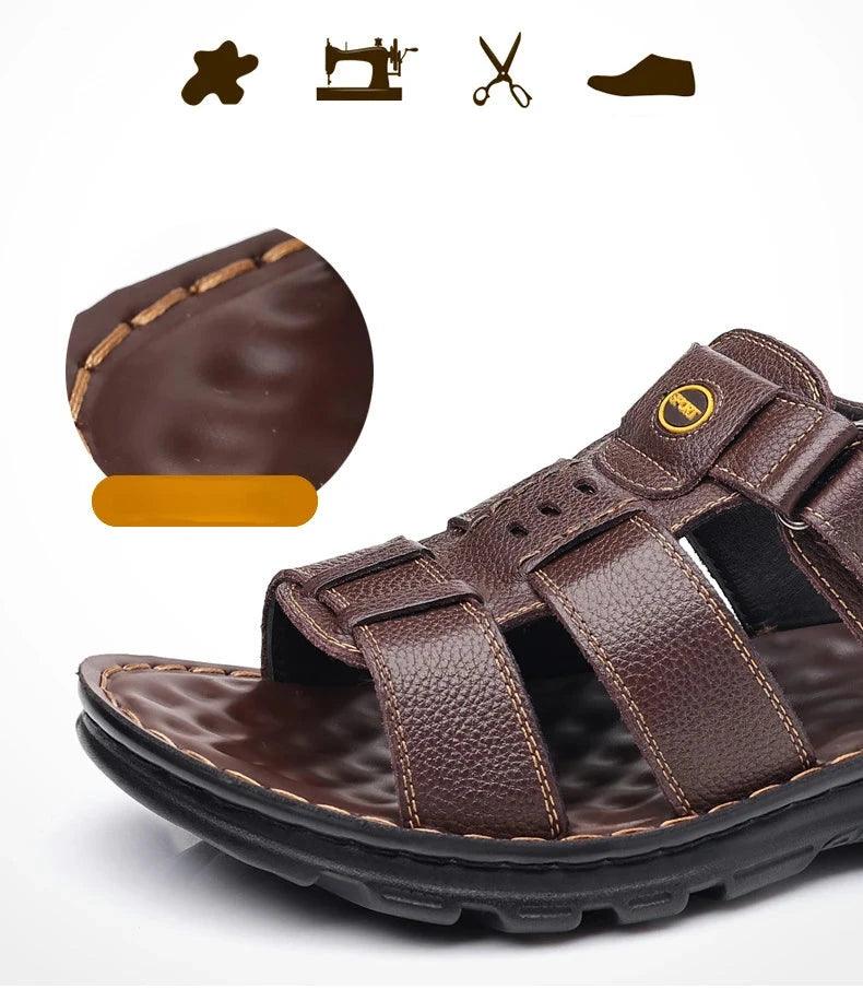 Sandália Masculina Couro