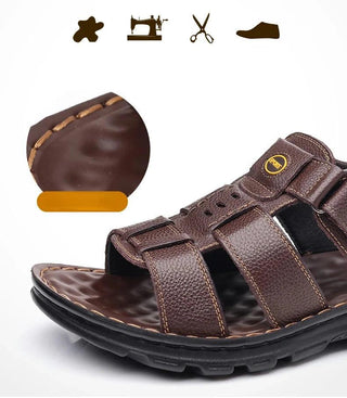 Sandália Masculina Couro