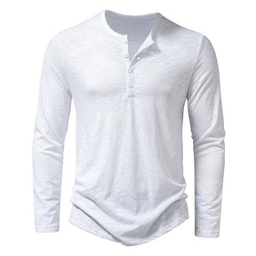 Camiseta Básica Henley Manga longa