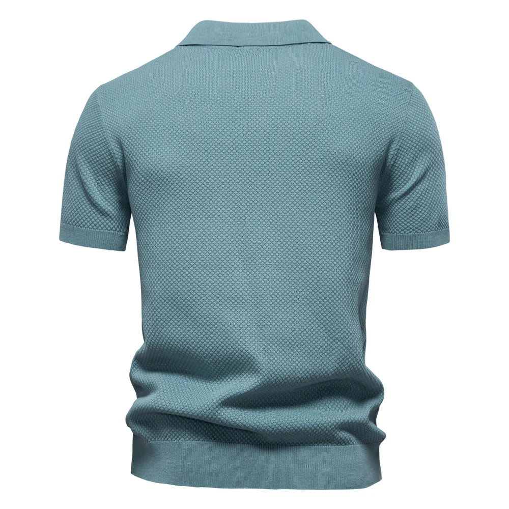 Conjunto Masculino Casual Elegante Riviera Marselha com Polo e Bermuda Premium