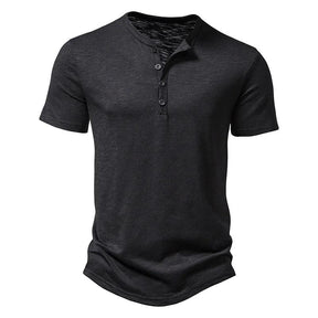 Camiseta Básica Henley Masculina