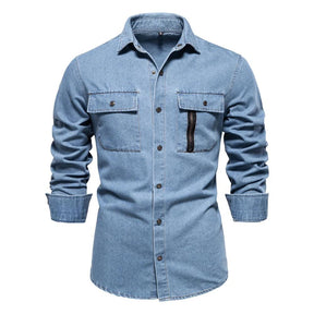 Camisa Jeans Masculina