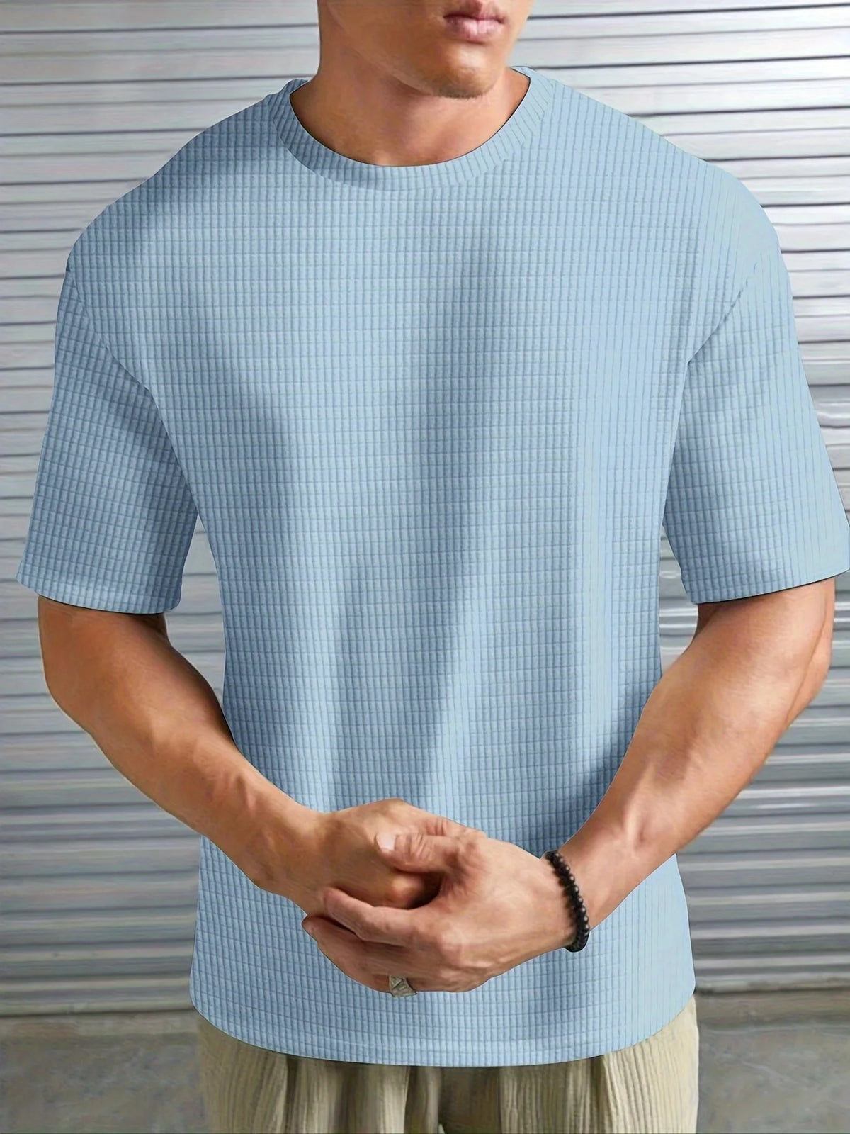 Camiseta Masculina de Tricô