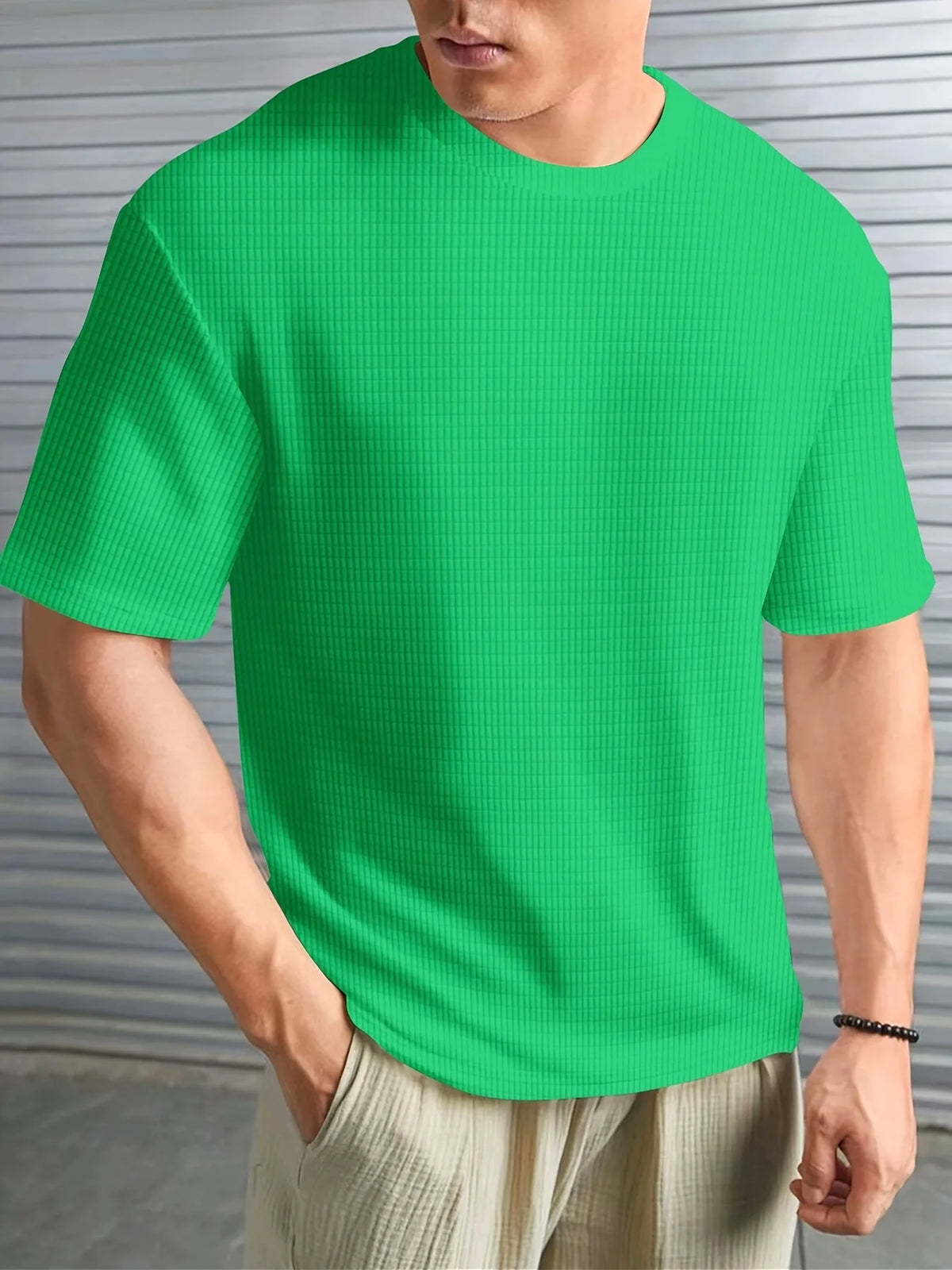 Camiseta Masculina de Tricô