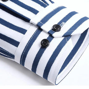 Camisa Slim Business Stripe - Não Amassa