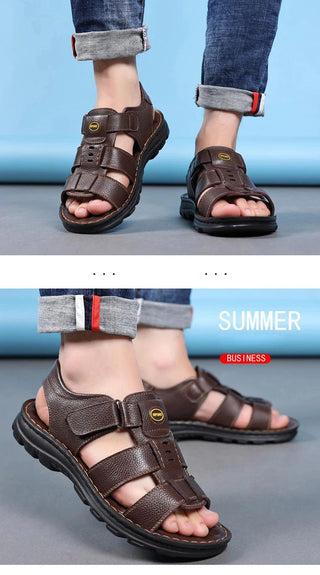 Sandália Masculina Couro