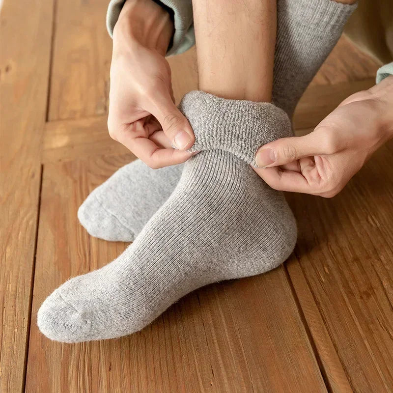 Meias Masculinas Térmicas de Lã (Kit com 3 pares)