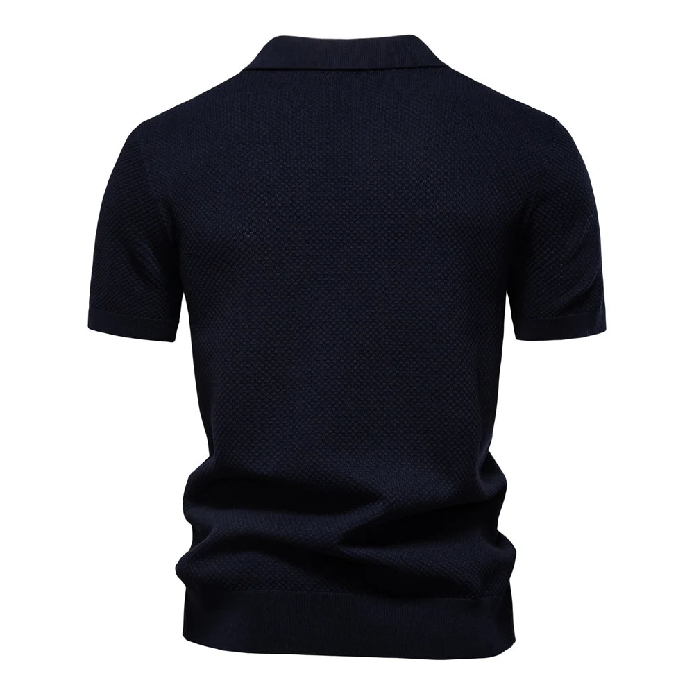 Conjunto Masculino Casual Elegante Riviera Marselha com Polo e Bermuda Premium