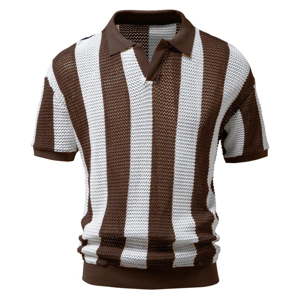 Polo Masculina Casual de Verão