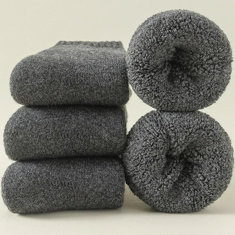 Meias Masculinas Térmicas de Lã (Kit com 3 pares)