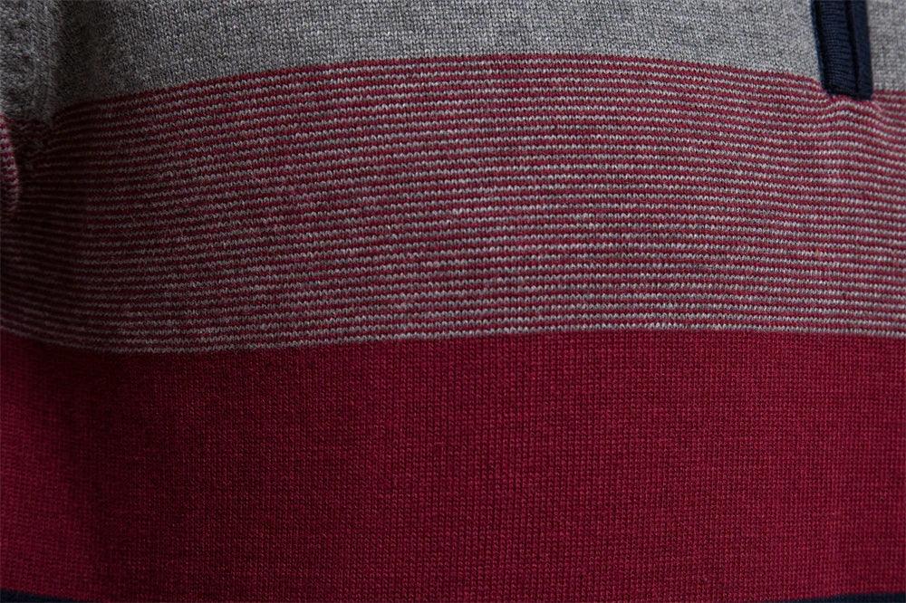 Suéter Zíper com Detalhes em Patchwork