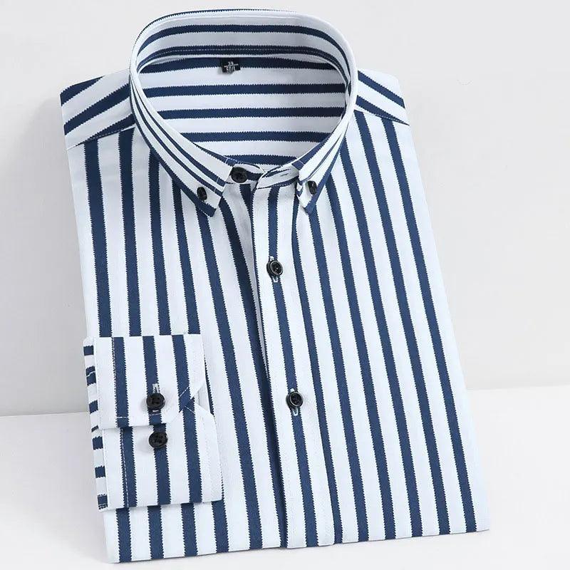 Camisa Slim Business Stripe - Não Amassa