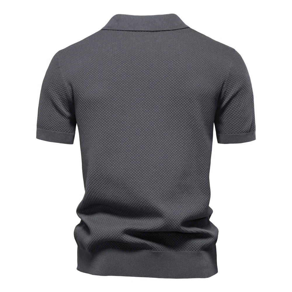 Conjunto Masculino Casual Elegante Riviera Marselha com Polo e Bermuda Premium