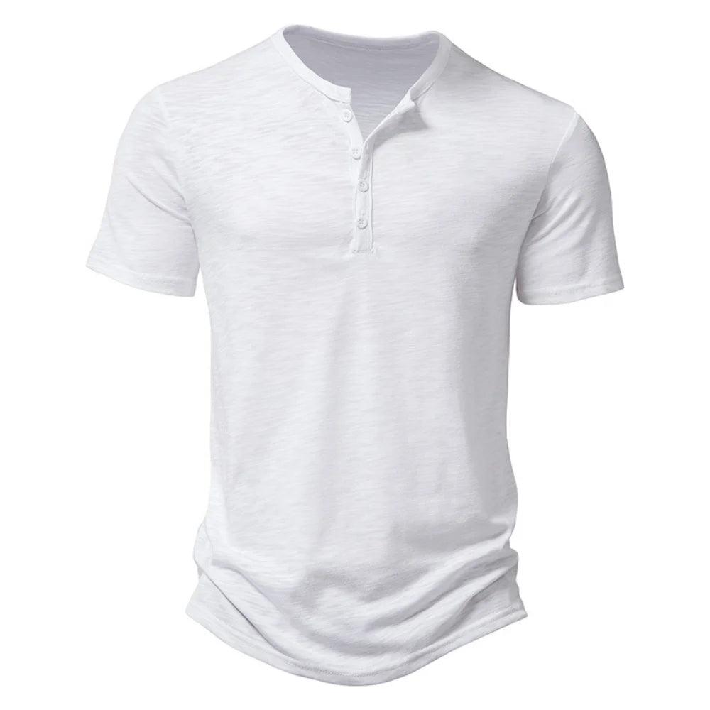 Camiseta Básica Henley Masculina