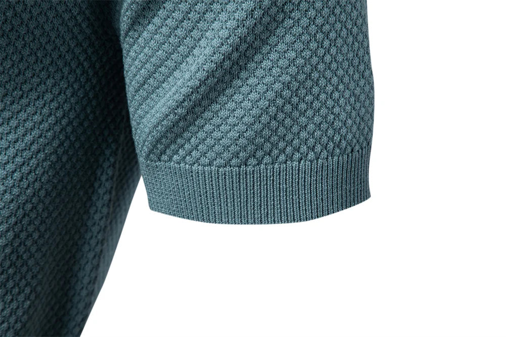 Conjunto Masculino Casual Elegante Riviera Marselha com Polo e Bermuda Premium