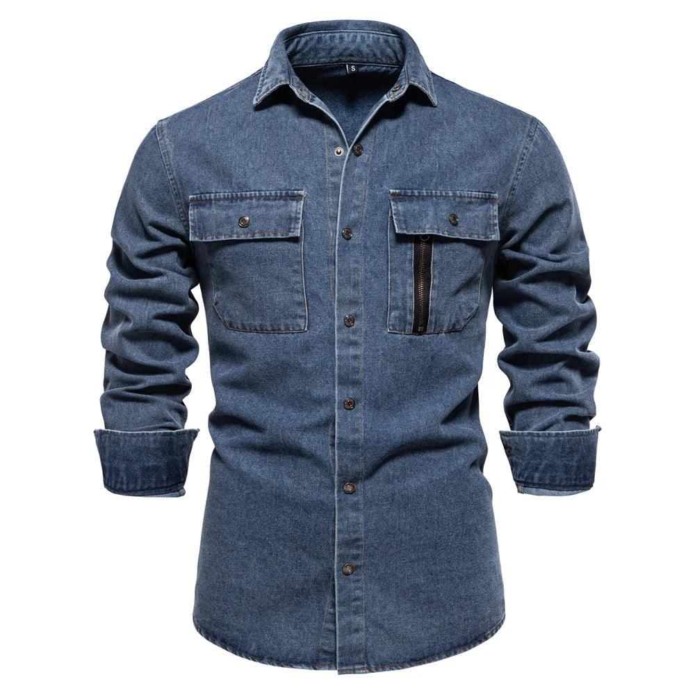 Camisa Jeans Masculina