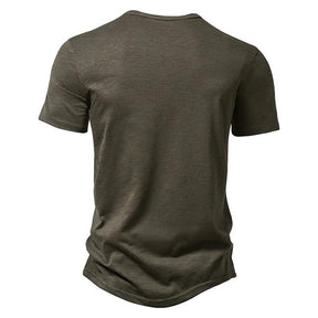 Camiseta Básica Henley Masculina