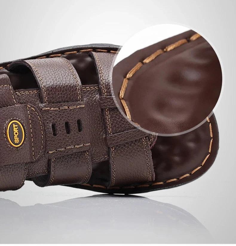 Sandália Masculina Couro