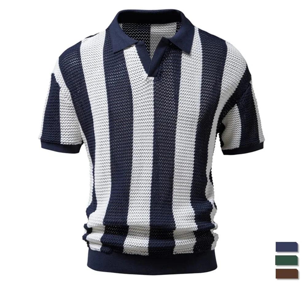 Polo Masculina Casual de Verão