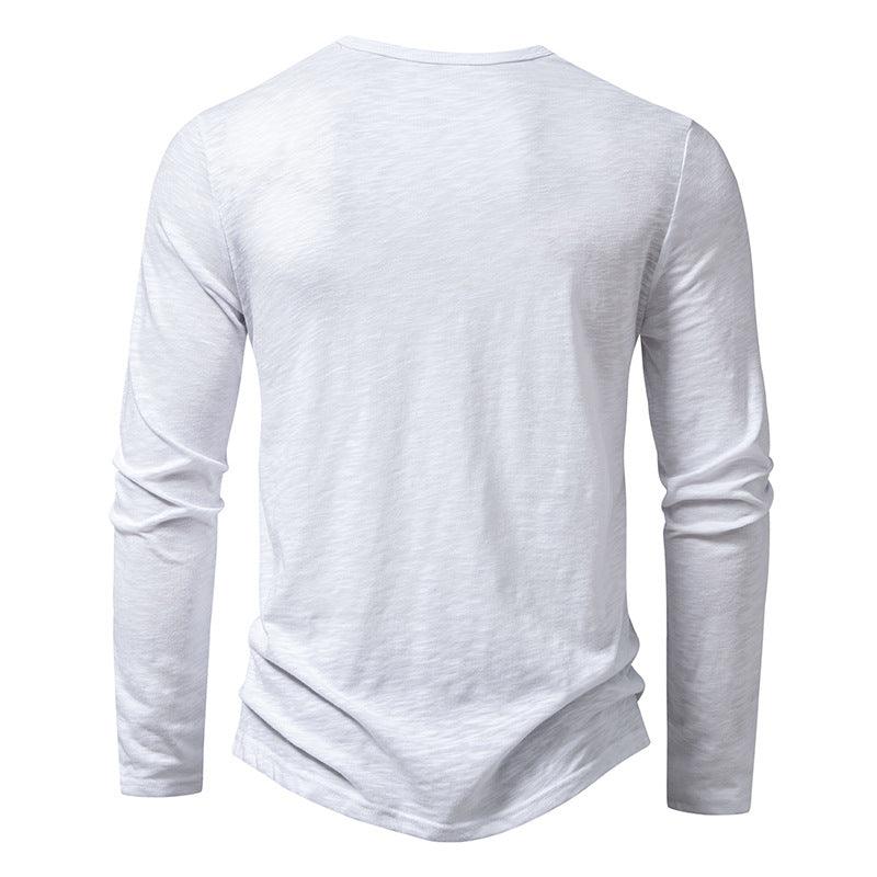 Camiseta Básica Henley Manga longa