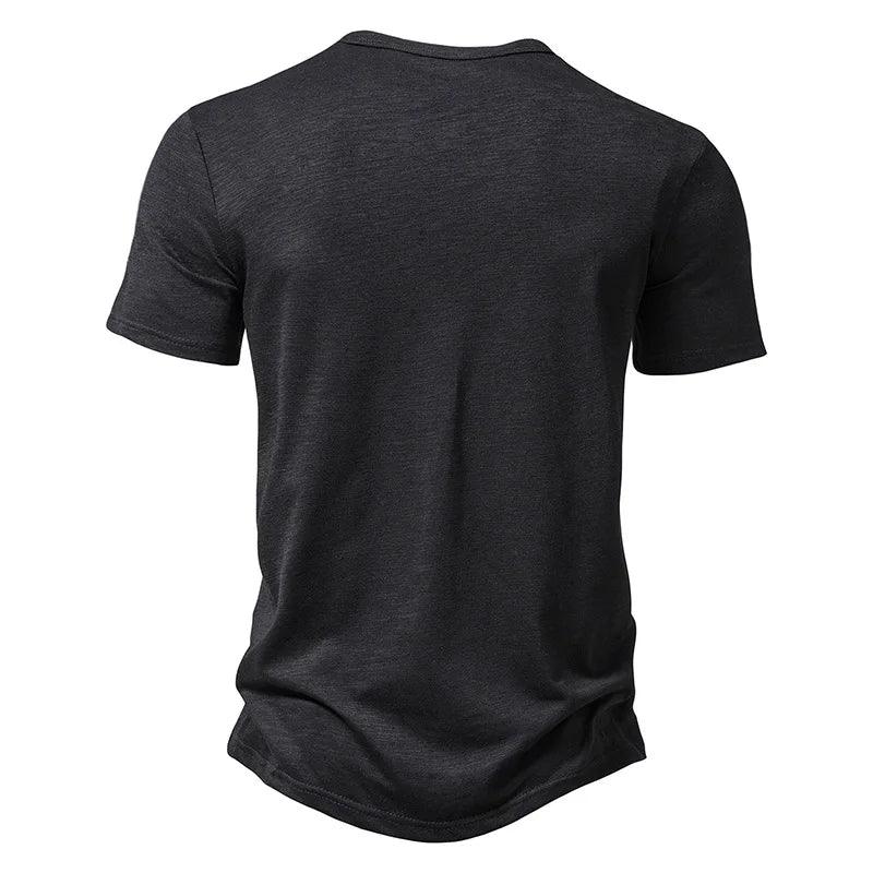 Camiseta Básica Henley Masculina