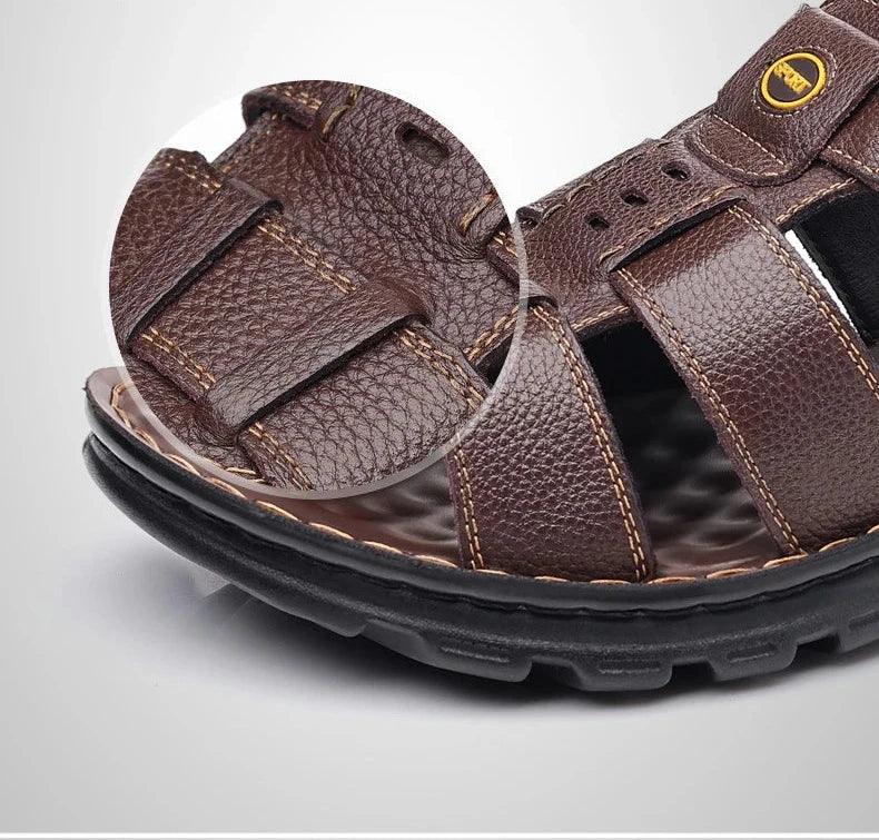 Sandália Masculina Couro