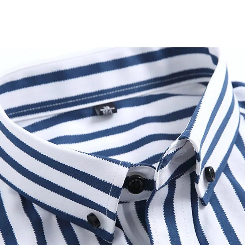 Camisa Slim Business Stripe - Não Amassa