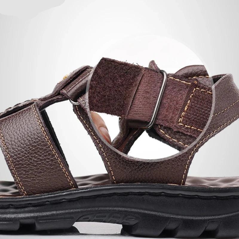 Sandália Masculina Couro