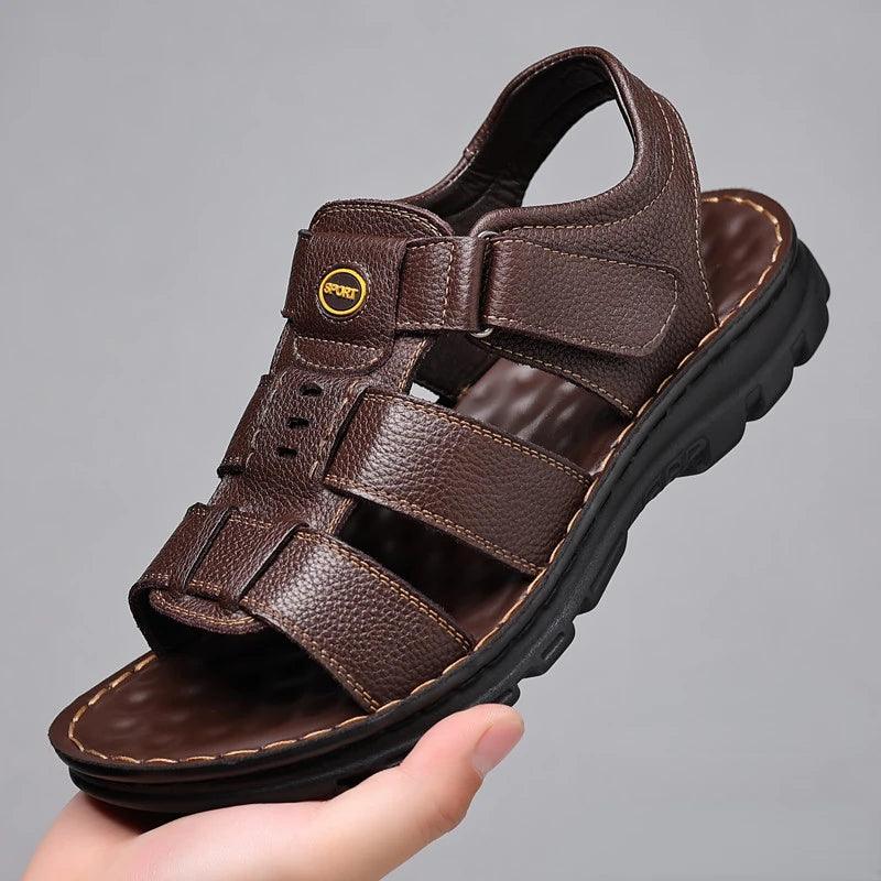 Sandália Masculina Couro