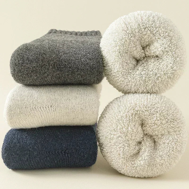 Meias Masculinas Térmicas de Lã (Kit com 3 pares)
