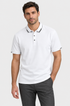 Polo branca com novo modelo e fundo #F2F2F2