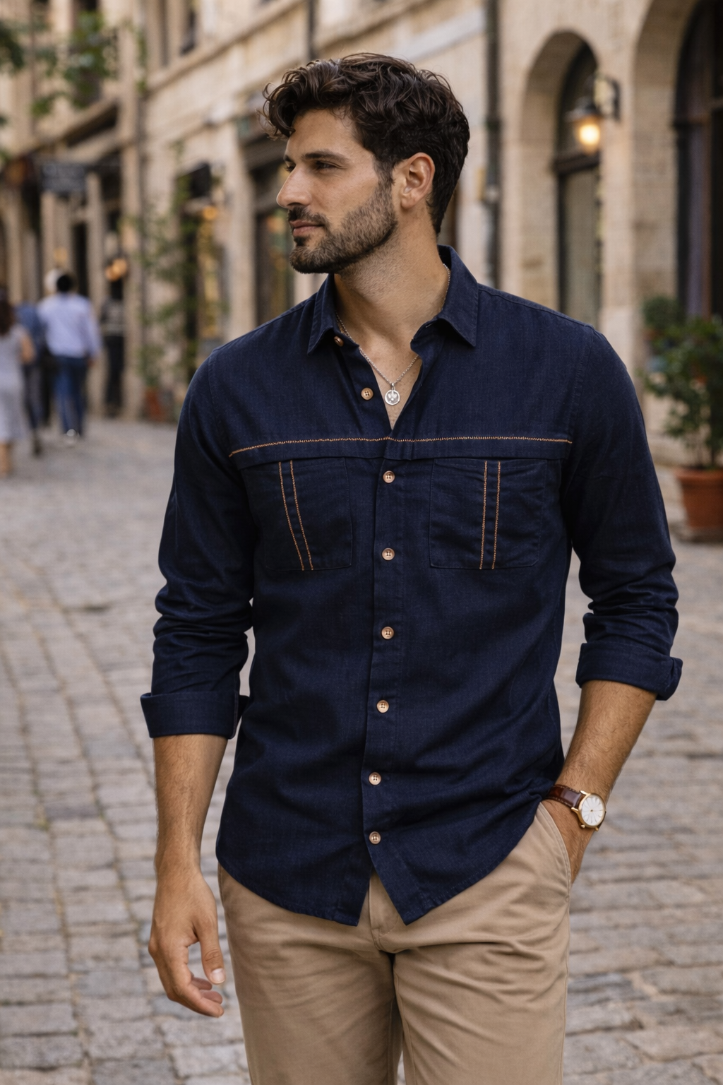 Camisa Linho Barcelona